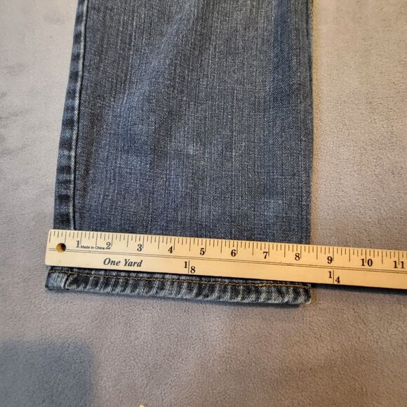 Levis Signature Mens Jeans 32x30 Loose Relaxed Straight Leg Denim Distressed - Picture 5 of 10